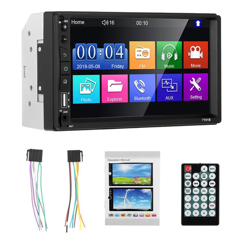 7701B 7-inch MP5 Carplayer Navigator Center Console Video Recorder with Radio (FM) / AUX  / Bluetooth-compatible Functions - 1