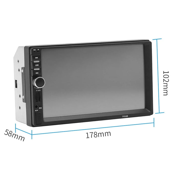 7018B Car Stereo Receiver 7-inch Touch Screen Multimedia Bluetooth-compatible Mirror Link USB / TF MP5 Player - 7