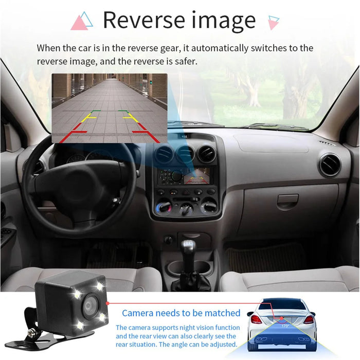 7805 Car Radio MP5 Player HD 4.1-inch Screen FM Stereo Audio with USB Charging Port (No Battery) - 7