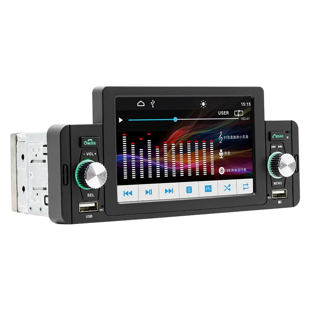 SWM-160 5-inch HD Display Car MP5 Player Bluetooth-compatible 5.0 Hands-Free Car Audio Player Built-in FM Radio (without Battery) - 2