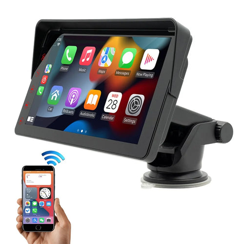 B5311 7-inch Screen Car Bluetooth-compatible MP5 Player Wireless CarPlay Reverse Image Display FM Radio Video Player - 1