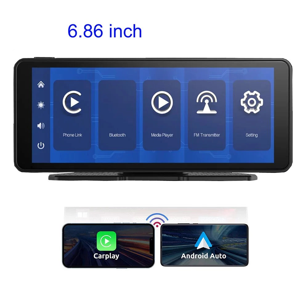 W510-1 6.86-inch HD Display Portable Car Player Reversing Video Car Audio Player Support Bluetooth, FM Function - 2