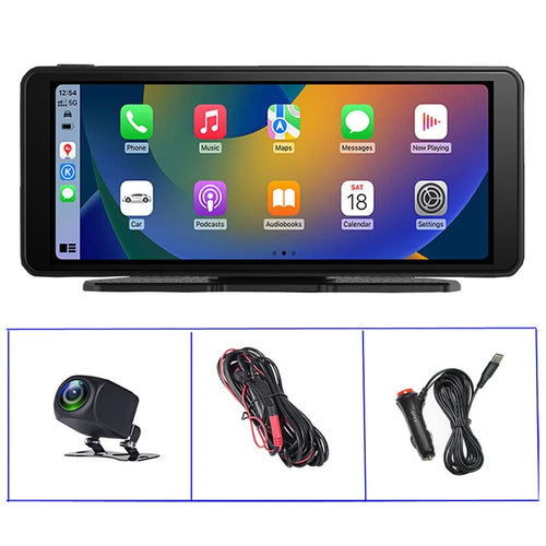 W510-2 6.86-inch HD Display Portable Car Player with AHD Camera Car Reversing Camera Monitor Support Bluetooth, FM - 1