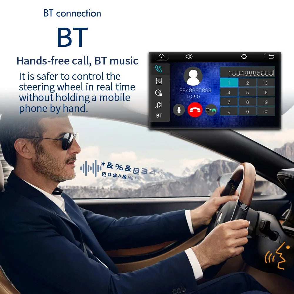 7013B 7-inch Car MP5 Player Bluetooth-compatible Multimedia FM Radio Audio Receiver AUX in USB TF Card Input - 6