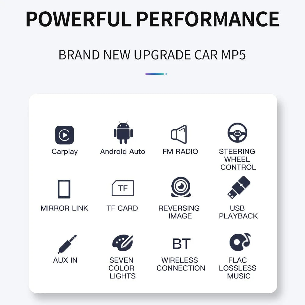 L2 Car MP5 Player 7-inch FM Car Radio Bluetooth-compatible Multimedia Support Mirror Link - 3