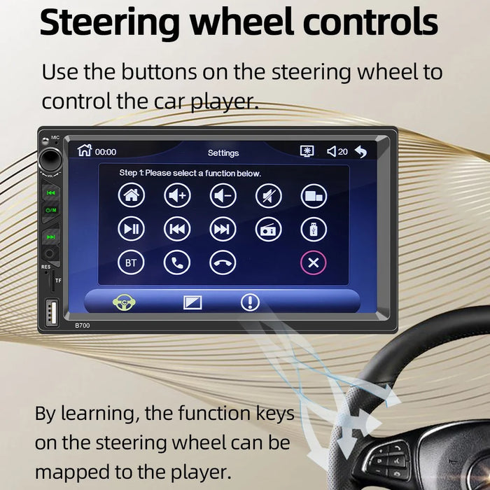 B700 Car MP5 Player 7-inch FM Car Radio Bluetooth-compatible Multimedia Support Mirror Link - 5