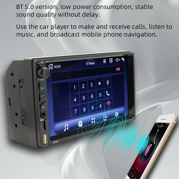 B700 Car MP5 Player 7-inch FM Car Radio Bluetooth-compatible Multimedia Support Mirror Link - 7