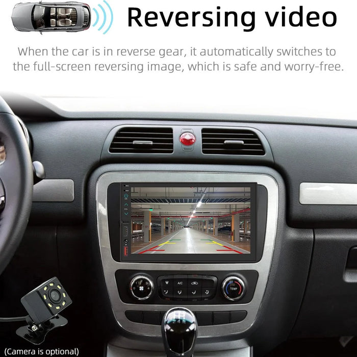 FS02C Car Radio MP5 Player 7" HD Screen Mirror Link Reversing Image FM Radio Receiver - 3