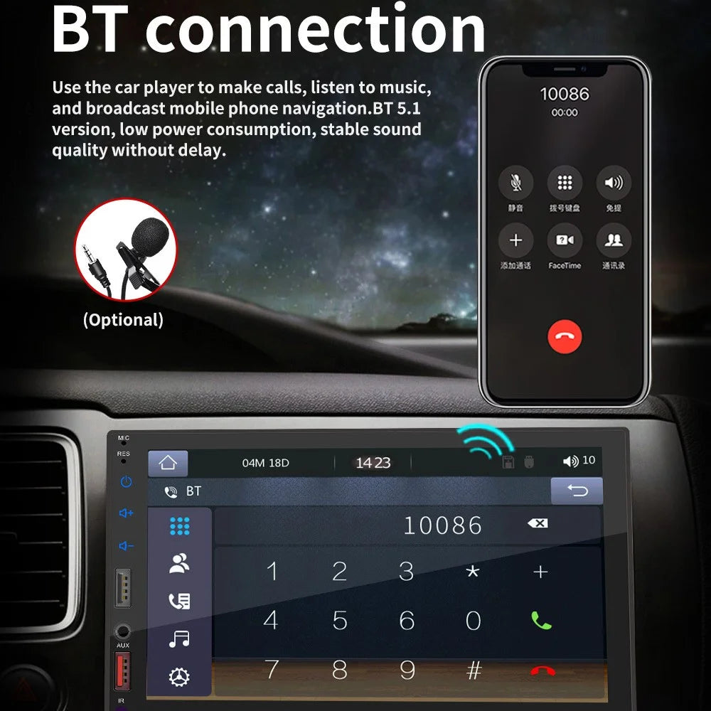 Bluetooth-compatible Car Stereo 7 Inch Car MP5 Player Multimedia FM Radio Receiver Support Reversing Image - 5