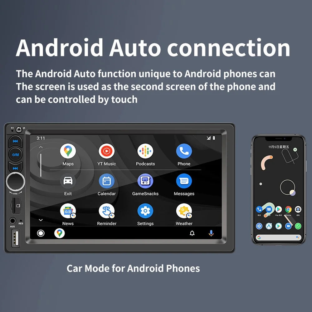 F710C Car Stereo Receiver 7'' Bluetooth-compatible Hands-Free Car Radio FM Receiver MP5 Car Player - 5