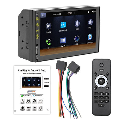 L1 7-inch Car Audio Receiver Bluetooth-compatible FM MP5 Player Supports Mirror Link for iOS / Android - 1