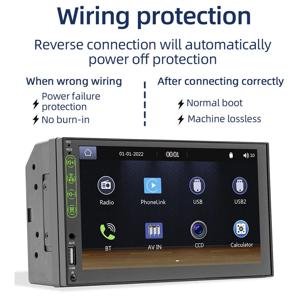 L1 7-inch Car Audio Receiver Bluetooth-compatible FM MP5 Player Supports Mirror Link for iOS / Android - 6