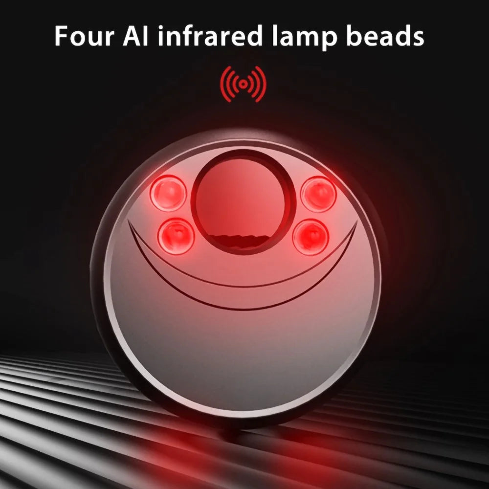 X17 Anti-Peep Camera Detector 4 AI Infrared Lamp Beads Camera Finder Portable GPS Car Signal Location Detector - Black - 3
