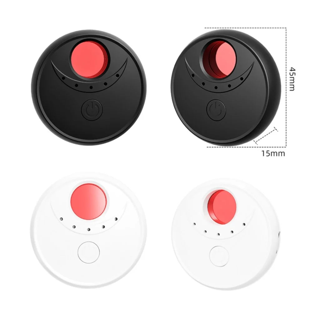 X17 Anti-Peep Camera Detector 4 AI Infrared Lamp Beads Camera Finder Portable GPS Car Signal Location Detector - Black - 7