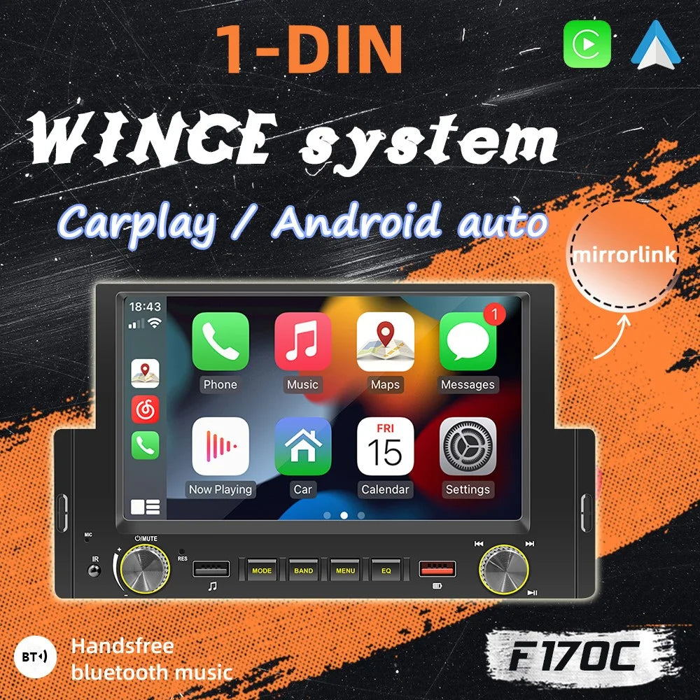 F170C 6-inch Car Play Bluetooth-compatible Car MP5 Player with Dual USB Car FM Radio - 4
