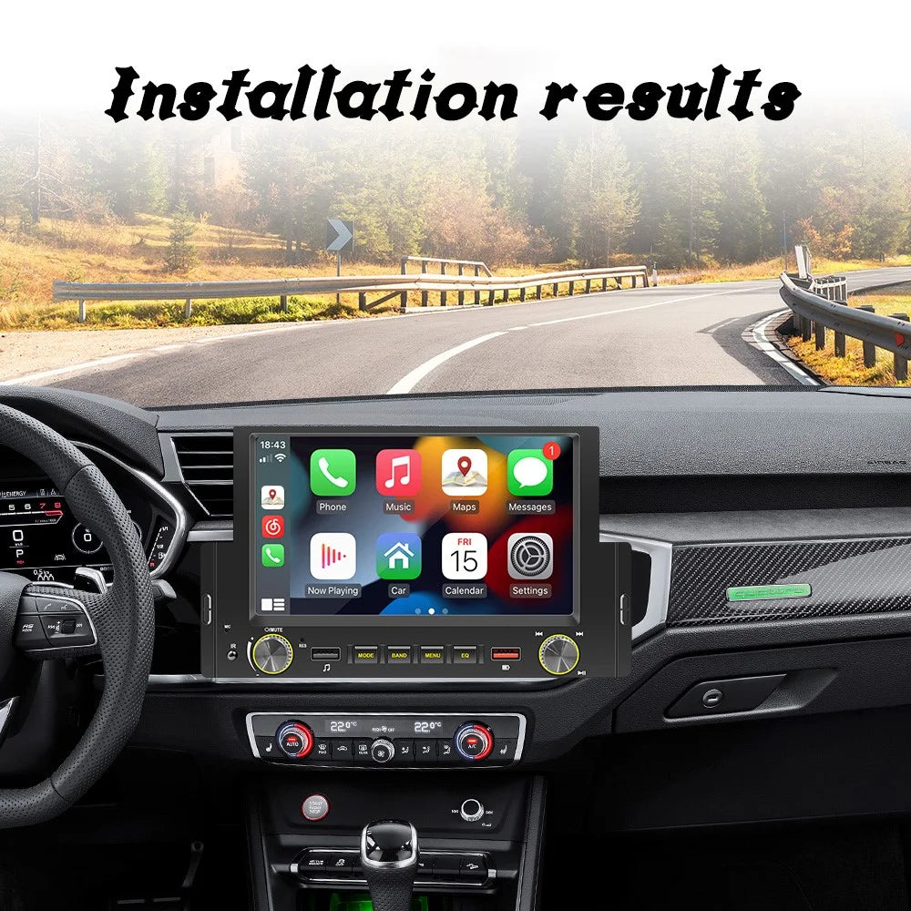 F170C 6-inch Car Play Bluetooth-compatible Car MP5 Player with Dual USB Car FM Radio - 6