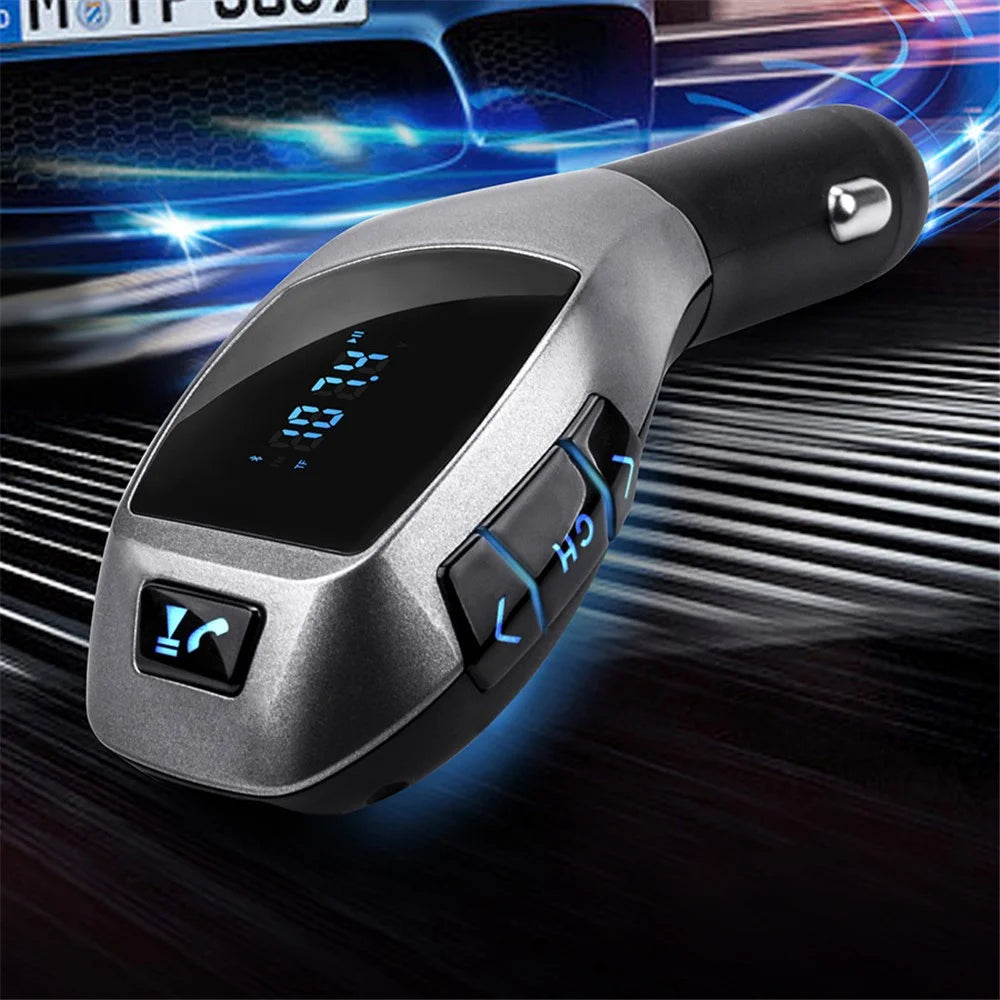 X5 Wireless Bluetooth-compatible MP3 Player Audio Music Stereo Adapter USB Phone Charger Car Charger - 2