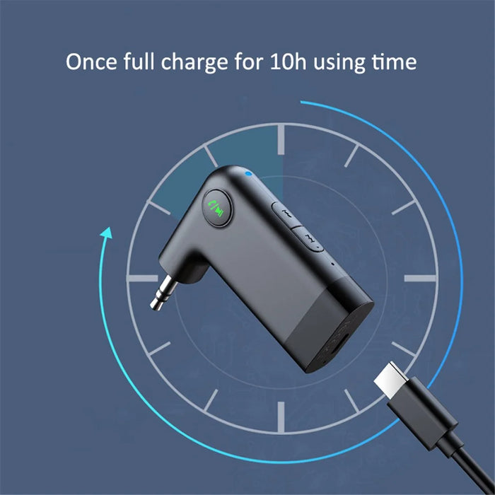 LOHEE S-18 Bluetooth-compatible Aux Receiver Bluetooth-compatible 5.0 Music Player Car Wireless Audio Receiver Bluetooth-compatible Adapter - 7