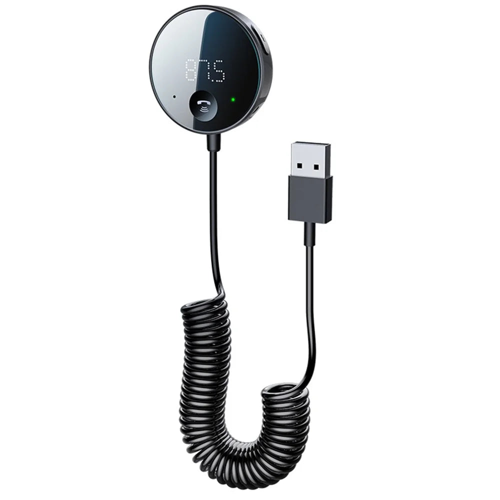 LOHEE S-23 Bluetooth-compatible Wireless Aux Adapter Bluetooth-compatible Car Audio Receiver Kit FM Transmitter - 1