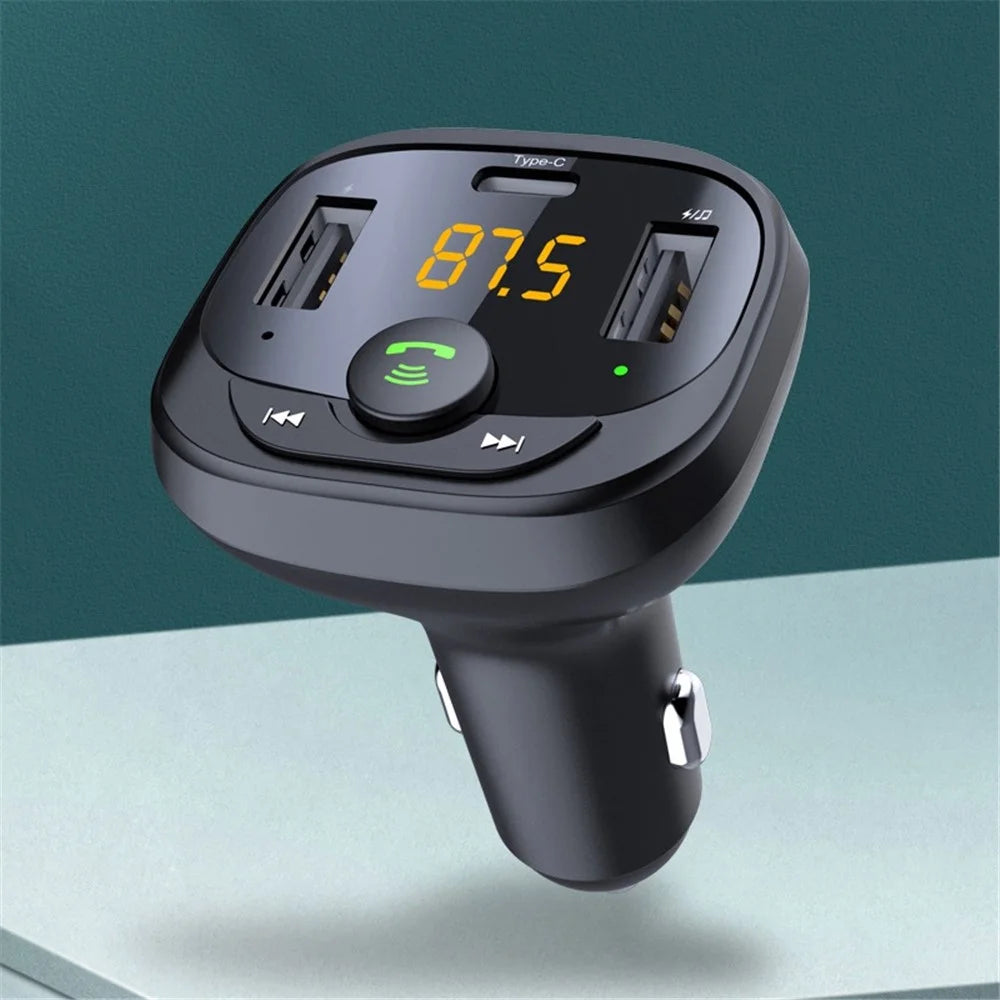 LOHEE S-21A Car Bluetooth-compatible Receiver MP3 AUX Player Adapter HiFi Sound Music Player Kit Hands-free Call Function Car Charger for Phone Tablets and Other Devices - 2
