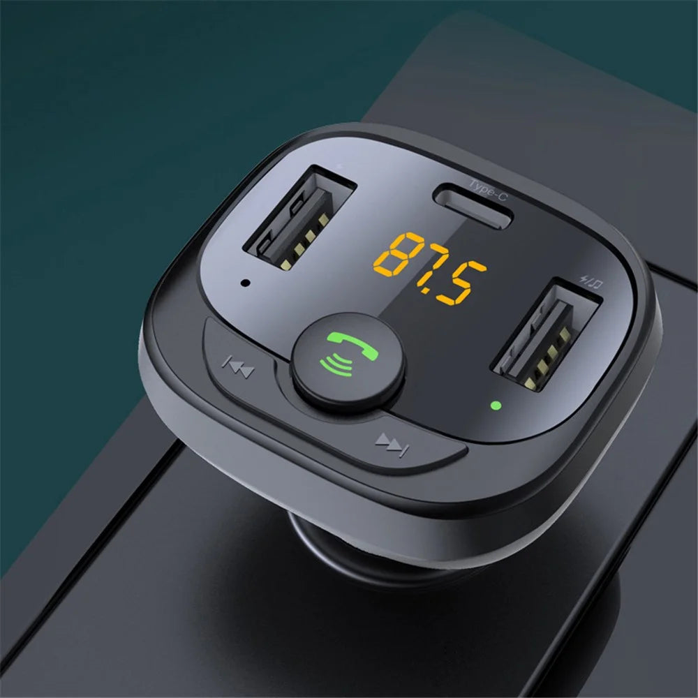 LOHEE S-21A Car Bluetooth-compatible Receiver MP3 AUX Player Adapter HiFi Sound Music Player Kit Hands-free Call Function Car Charger for Phone Tablets and Other Devices - 3
