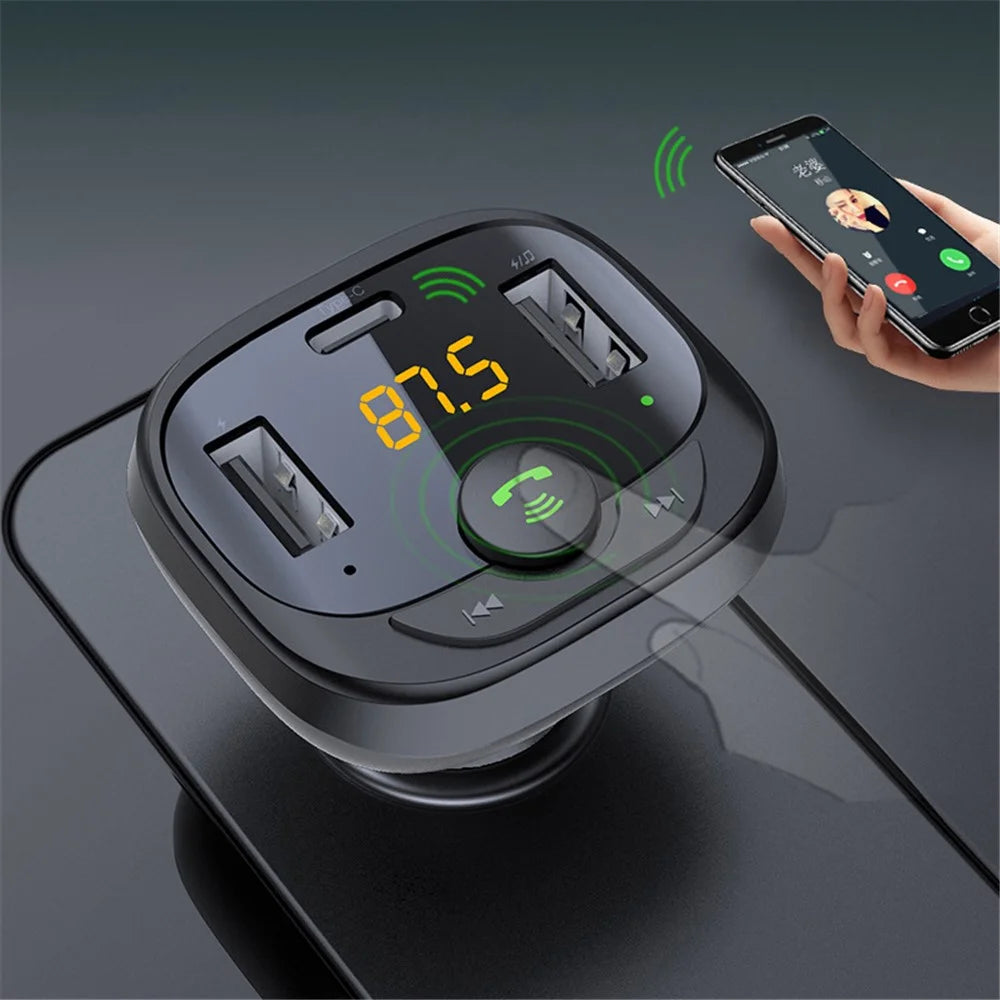 LOHEE S-21A Car Bluetooth-compatible Receiver MP3 AUX Player Adapter HiFi Sound Music Player Kit Hands-free Call Function Car Charger for Phone Tablets and Other Devices - 5