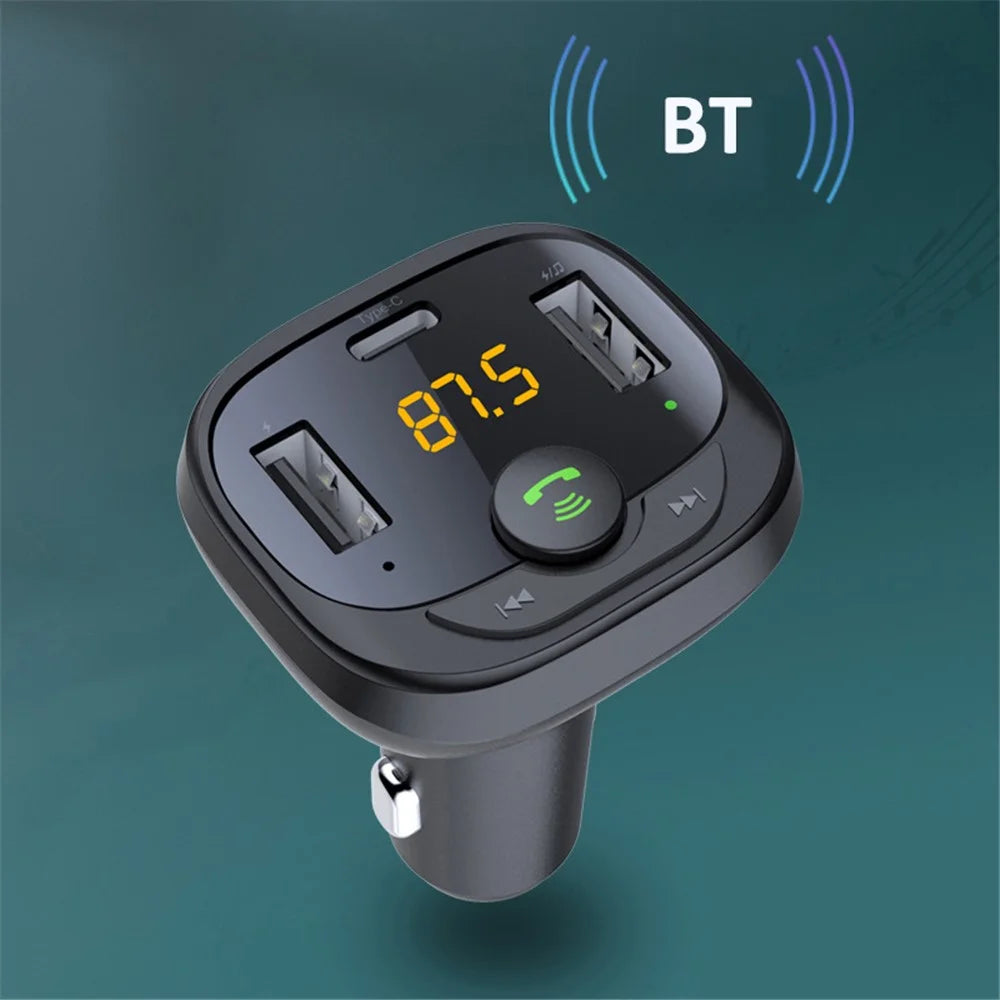 LOHEE S-21A Car Bluetooth-compatible Receiver MP3 AUX Player Adapter HiFi Sound Music Player Kit Hands-free Call Function Car Charger for Phone Tablets and Other Devices - 6