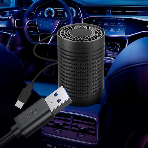 F011 Car HEPA Air Purifier Mini Silent Air Cleaner Built-in Aromatherapy Cotton for Universal Vehicles, Home, Office - 2