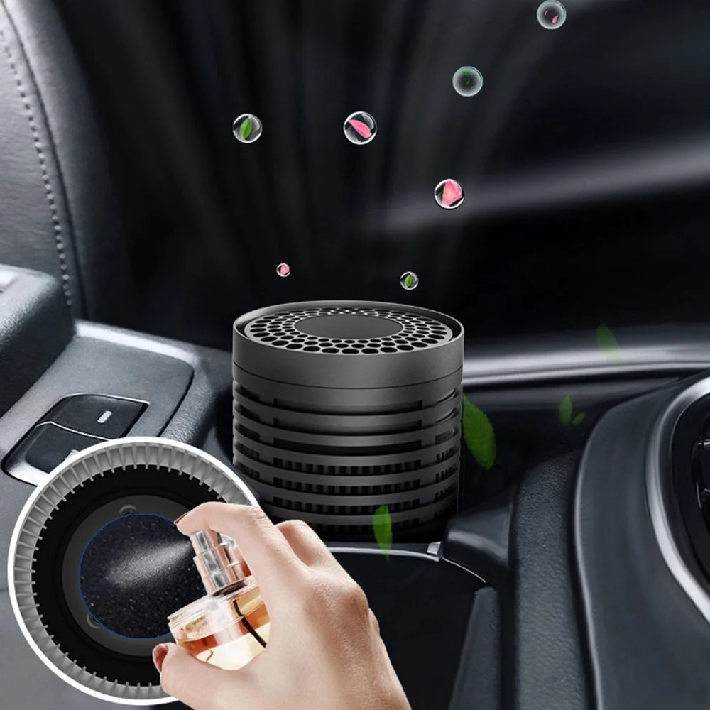 F011 Car HEPA Air Purifier Mini Silent Air Cleaner Built-in Aromatherapy Cotton for Universal Vehicles, Home, Office - 5