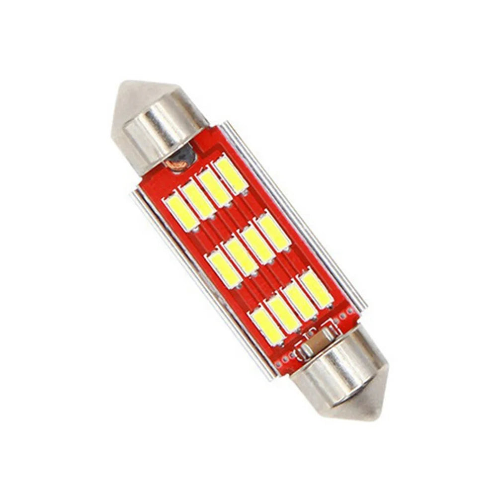 10Pcs Car LED Interior Reading Light 160LM 6000K Auto Room Ceiling Dome Lamp - 31mm - 1