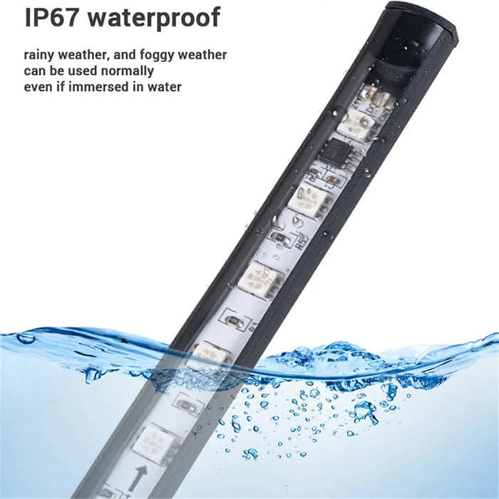 2.4m 24V Van DRL Running Lamp Truck Exterior Decoration LED Strip for Car RGB Ambient Light Bar - 5