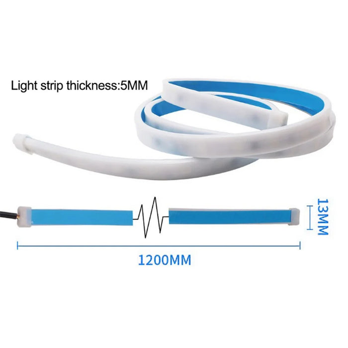 1.2m 60-LED Strip Signal Light Car Trunk Illumination Rear Brake Backup Lamp Turn Signal Light - 7