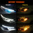 2Pcs 60cm Cuttable 12V Car DRL Flexible LED Strip Daytime Running Light Waterproof Turn Signal Light - White / Yellow - 4