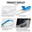 2Pcs 60cm Cuttable 12V Car DRL Flexible LED Strip Daytime Running Light Waterproof Turn Signal Light - White / Yellow - 5