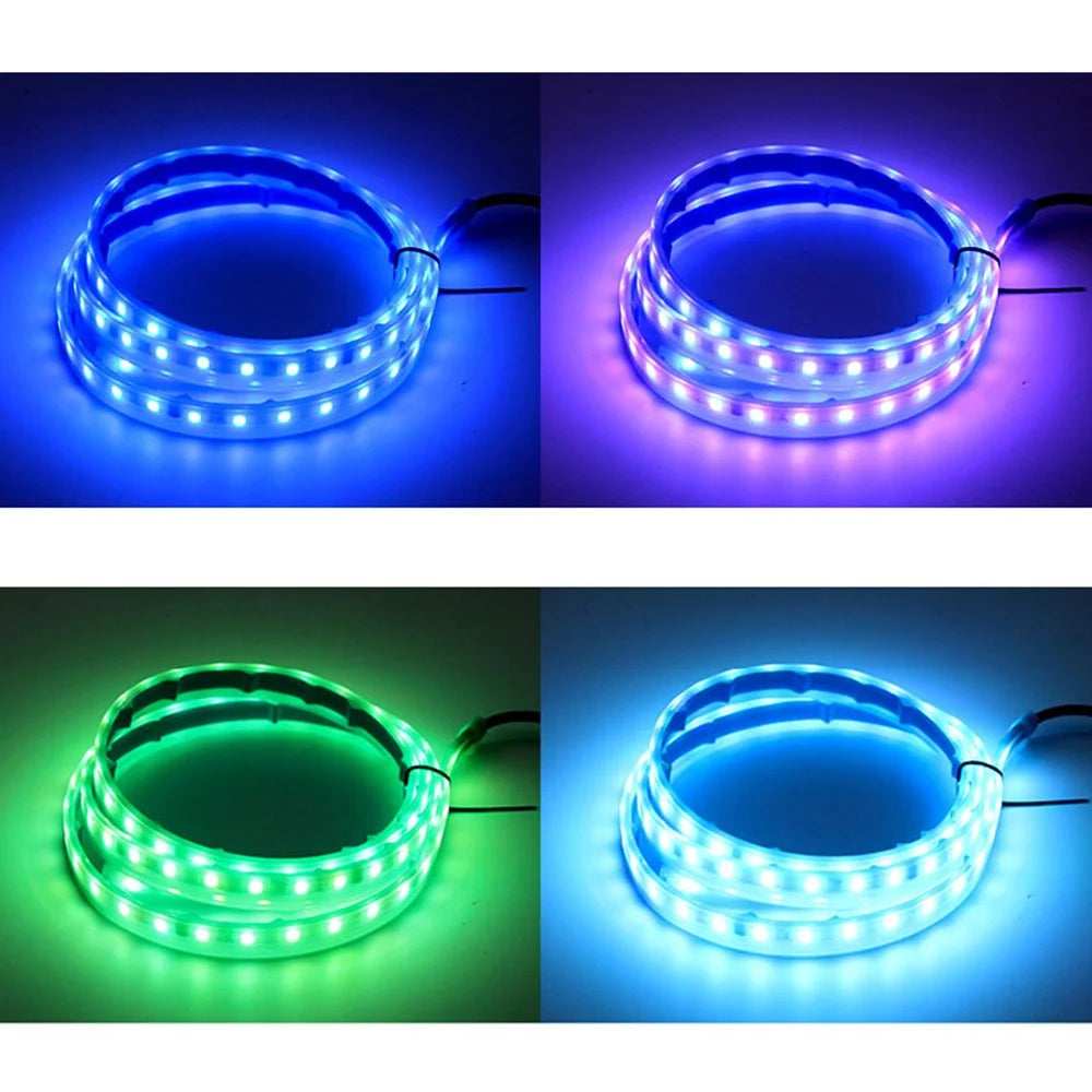 JG02 120cm Car LED Hood Light Strip Phantom Car Exterior Decorative Glow Lights Daytime Running Light Strip - 5