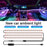 N2U-72 4Pcs Car 72LED Underglow Light Multi-color Bluetooth-compatible APP Control USB Car Decorative Lamp Underbody LED Strip Lights - 6