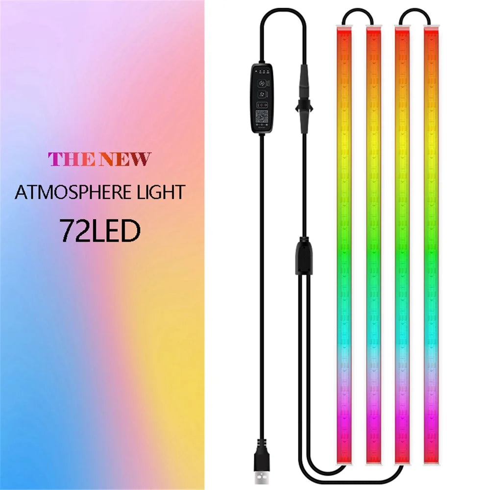 N1U-72 Car Underglow Lights Strip Waterproof Exterior Car Lights with APP Control, 12V 72LEDs Underbody Lights - 2