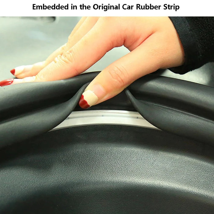 TSL802 For Model Y / 3 Magnetic Silicone LED Strip Light Decor Lamp Car Light - White Light - 3