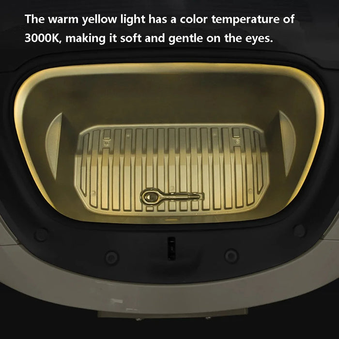 TSL802 For Model Y / 3 Magnetic Silicone LED Strip Light Decor Lamp Car Light - White Light - 7