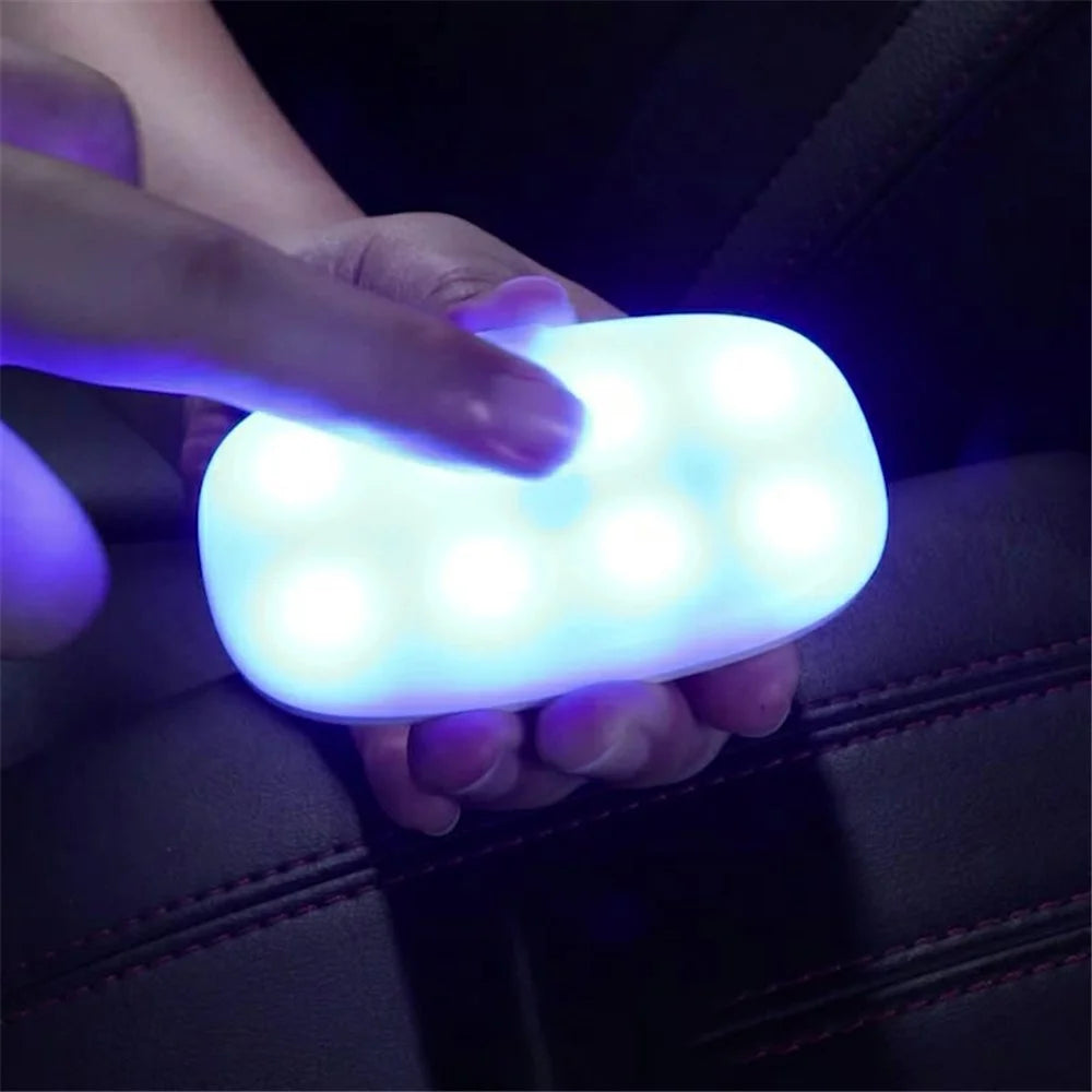 MS-032 10-LED Voice-Controlled Car Reading Light Magnetic USB Ambient Light - 2