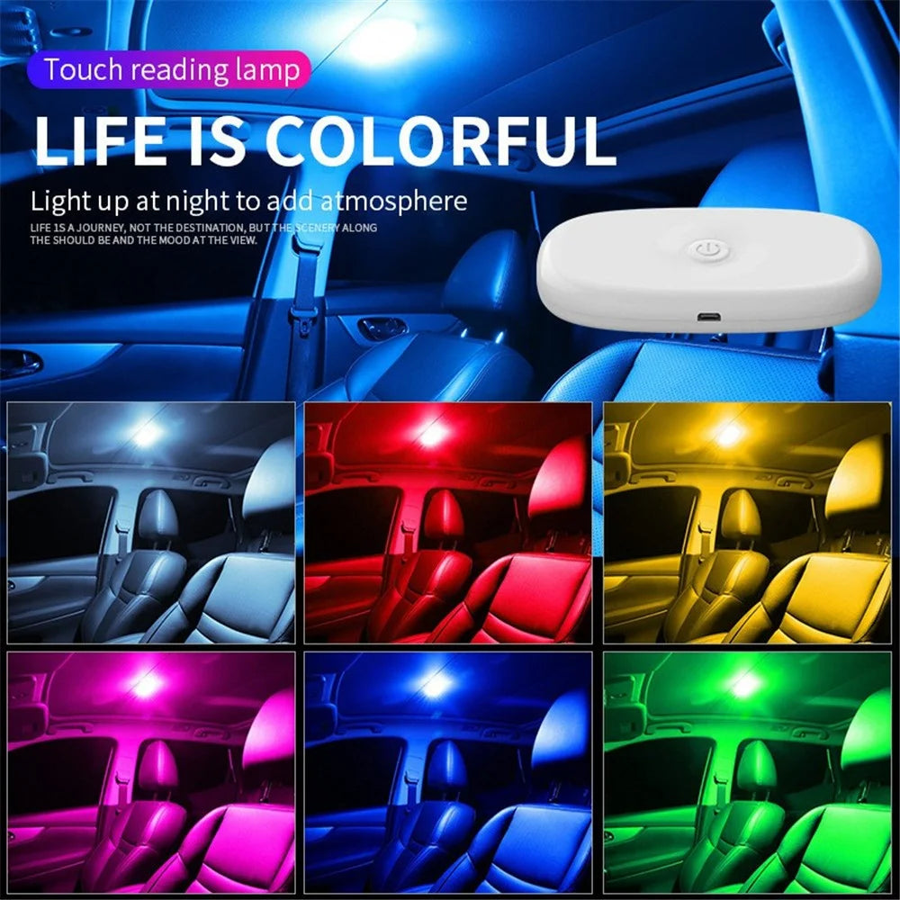 MS-032 10-LED Voice-Controlled Car Reading Light Magnetic USB Ambient Light - 3