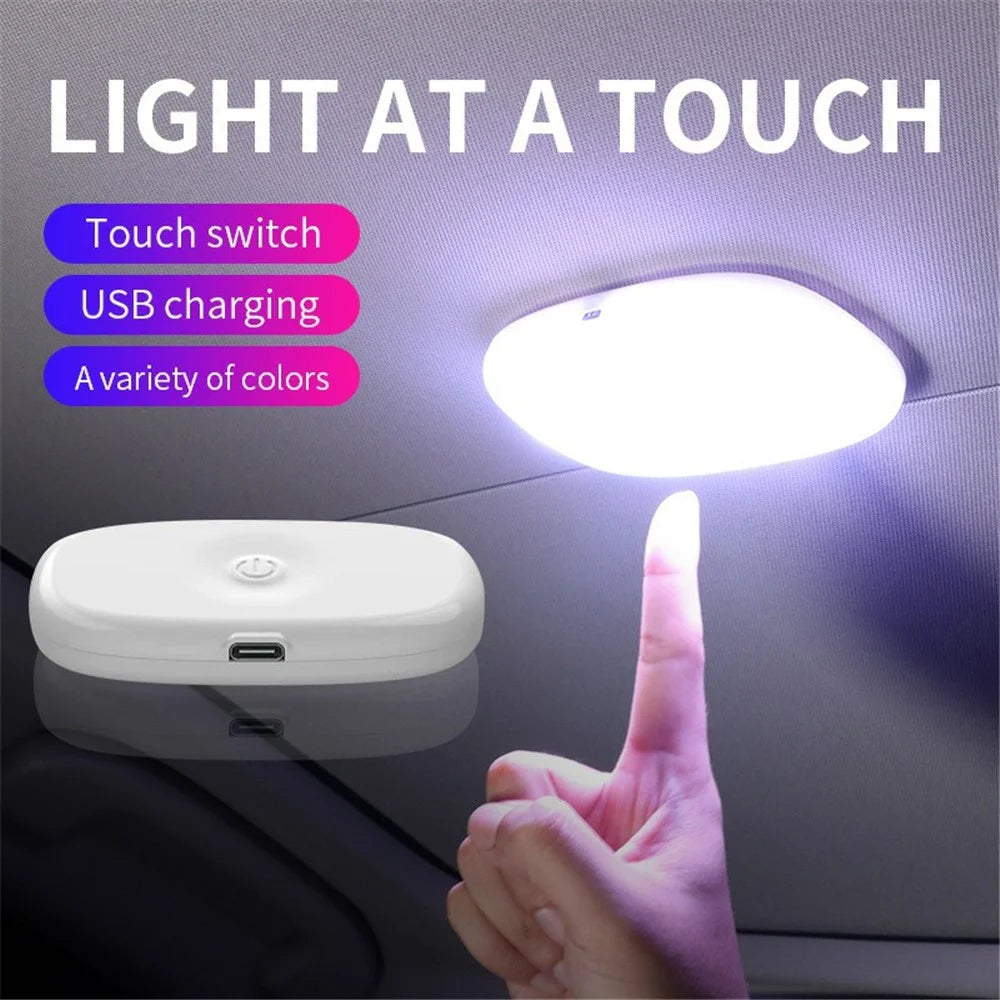 MS-032 10-LED Voice-Controlled Car Reading Light Magnetic USB Ambient Light - 4