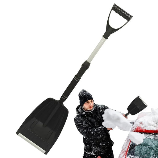 Extendable Detachable Car Snow Shovel Plastic + Aluminum Blade Winter Snow Ice Removal Tool - 1