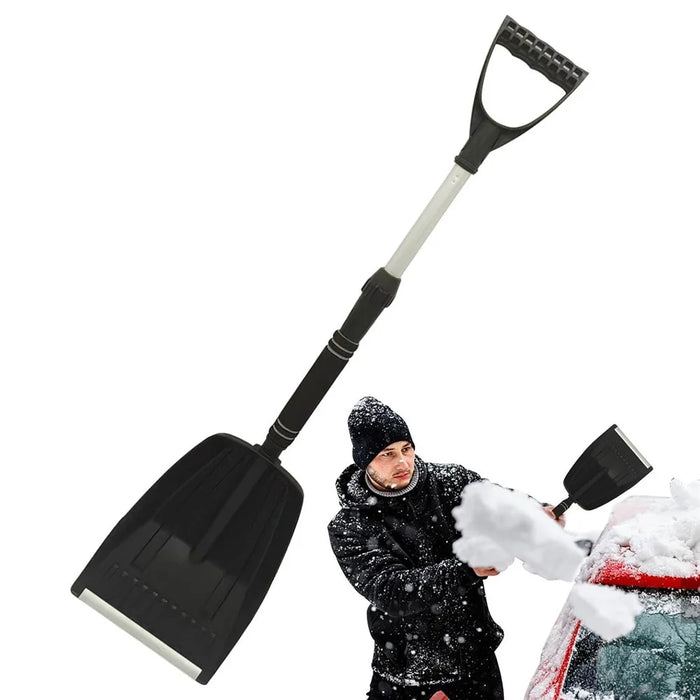 Extendable Detachable Car Snow Shovel Plastic + Aluminum Blade Winter Snow Ice Removal Tool - 1