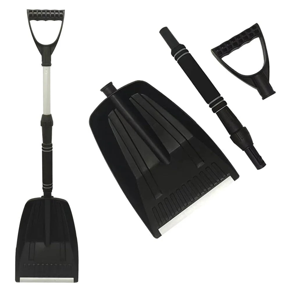 Extendable Detachable Car Snow Shovel Plastic + Aluminum Blade Winter Snow Ice Removal Tool - 5
