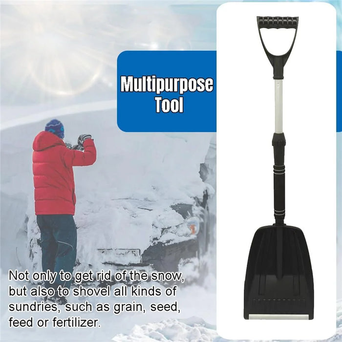 Extendable Detachable Car Snow Shovel Plastic + Aluminum Blade Winter Snow Ice Removal Tool - 6