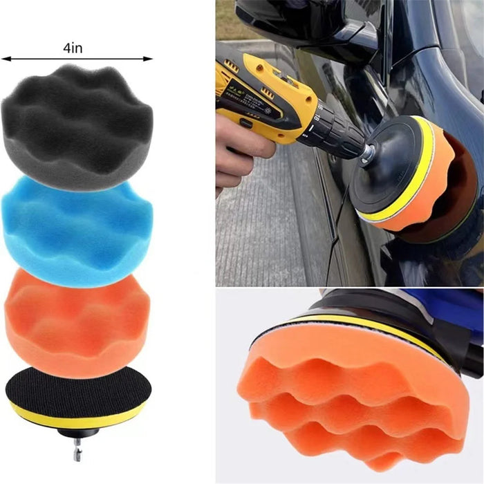 32Pcs / Set Car Cleaning Kit Car Interior Washing Tool Set Drill Brush Attachment Gifts for Cleaning Wheels, Interior, Exterior - 2
