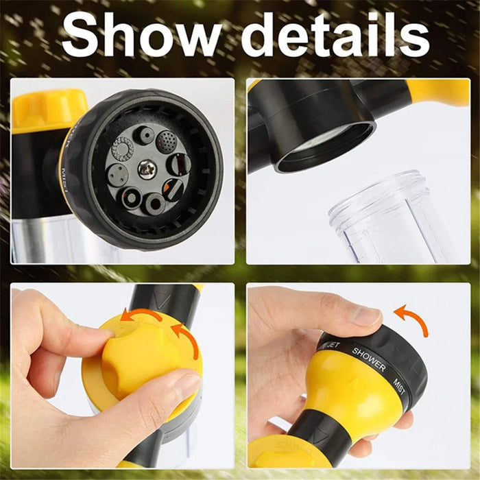 100ml Multi-Functional Water Gun Liquid-Filled High-Pressure Hand Sprayer for Washing Car Watering Lawn - Yellow - 3