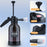 2L Foam Sprayer Car Wash Foam Watering Can Water Bottle Auto Cleaning Tool with Towel + Sponge - 6