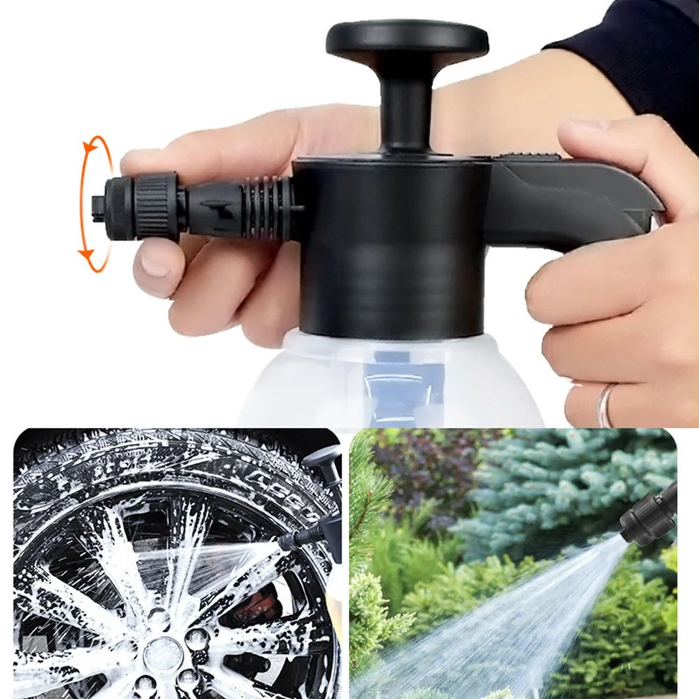 9319F 2L Foam Sprayer Watering Can Car Wash Cleaning Tool Foam Generator Bottle - 3
